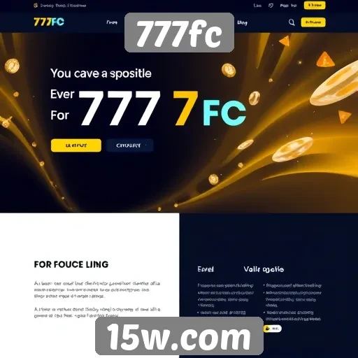 Interface do site 777fc é intuitiva e acessível